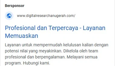 jasa iklan google untuk bisnis jasa skripsi dan tesis
