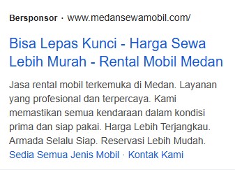contoh iklan google medan