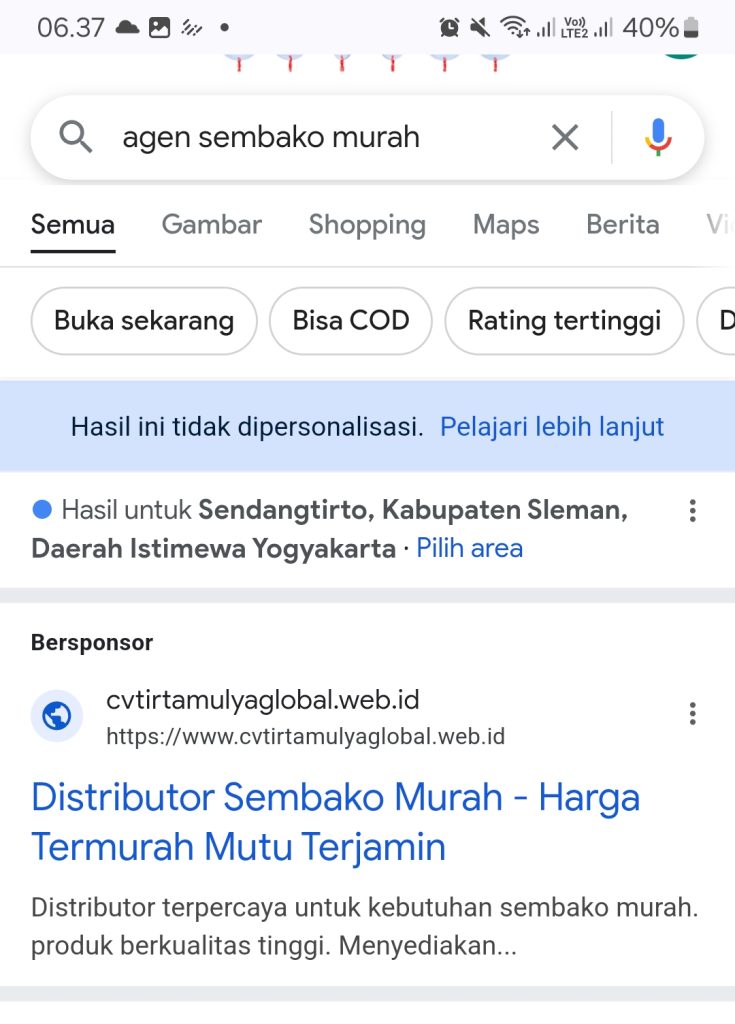 hasil iklan google di karawang