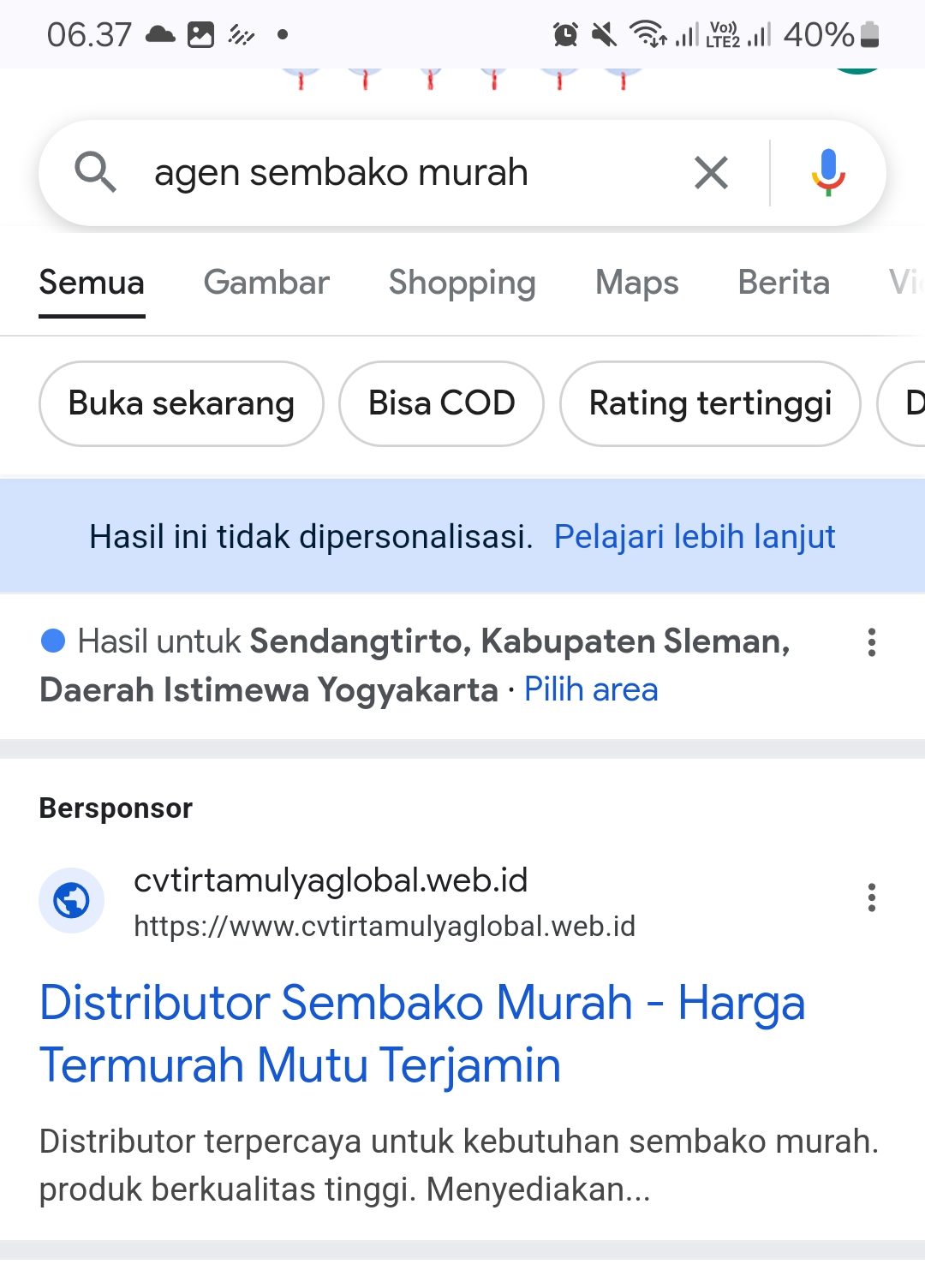 hasil iklan google di karawang