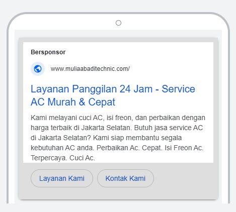 jasa iklan untuk service ac di Tangerang